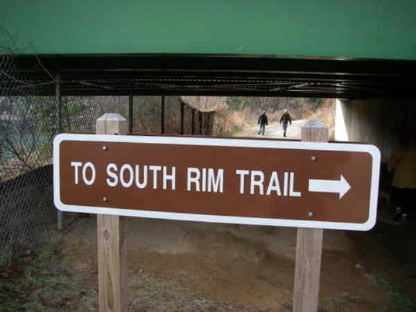 Our group finished the first trail and then hiked up to the North and South Rim Trails at the gorge.