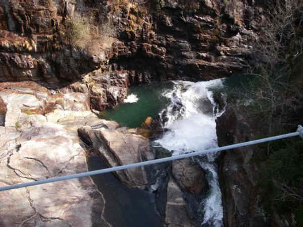 View from the suspension bridge!