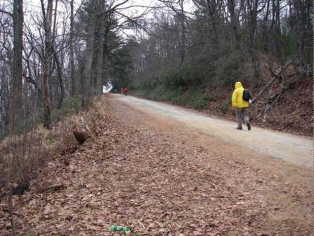 The incline gradually gets steeper.