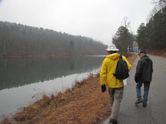 Our first trail today was the Lake Russell Loop Trail. About a half-mile follows the road.
