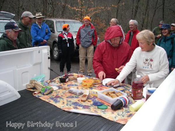 Tailgating party for Bruce's birthday!