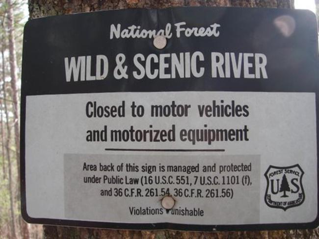 The Chattooga River is a Federally designated "Wild and Scenic River".
