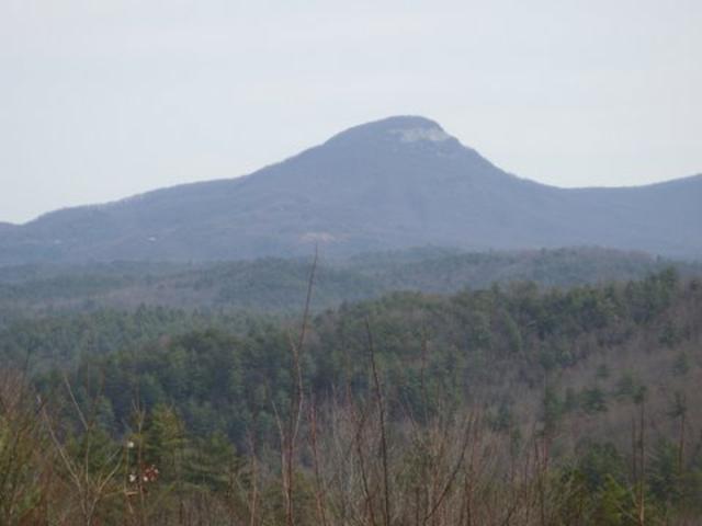 View of Yonah Mountain from the parking lot at Dukes Creek.
