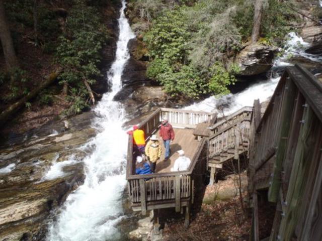 Nice observation decks at Dukes Creek Falls.