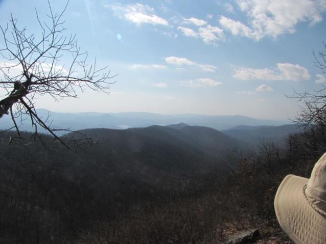 You can see Lake Burton in the distance.