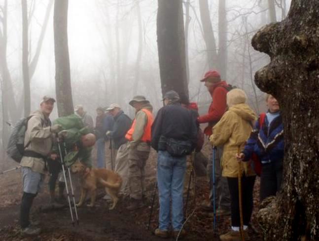 We met several thru-hikers headed for Maine.