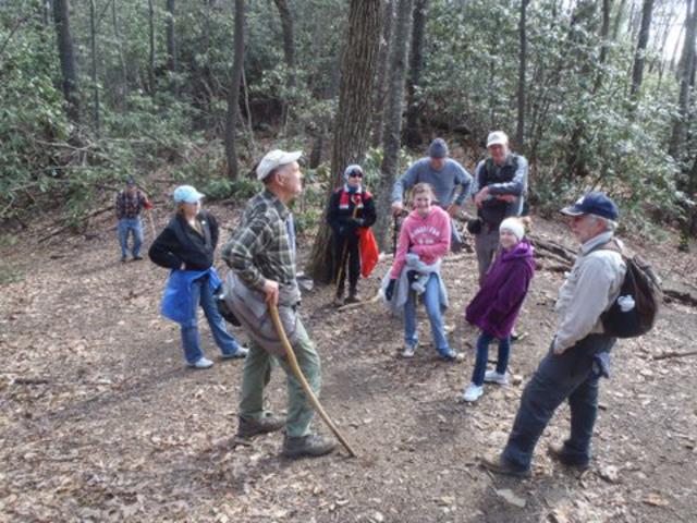 Taking a break on the Bartram Trail.