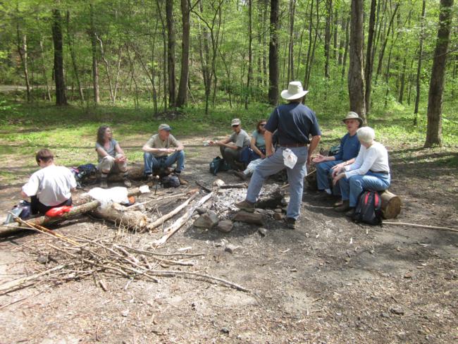 Lunchtime on the Coosa Backcountry Trail!