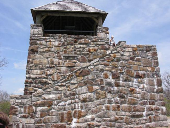 The old Wayah Bald fire tower.