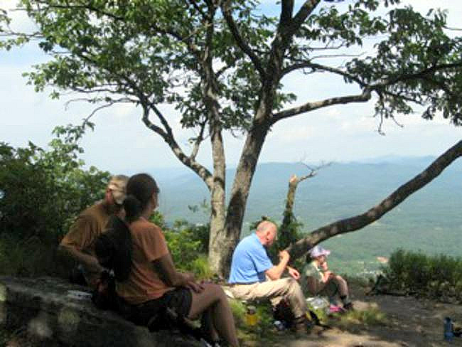 Lunchtime on Yonah Mountain!