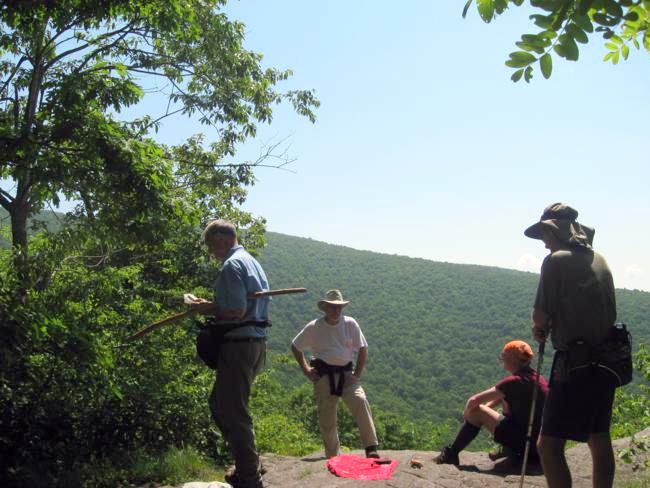 Now we are on the Appalachian Trail headed for Tray Mt.