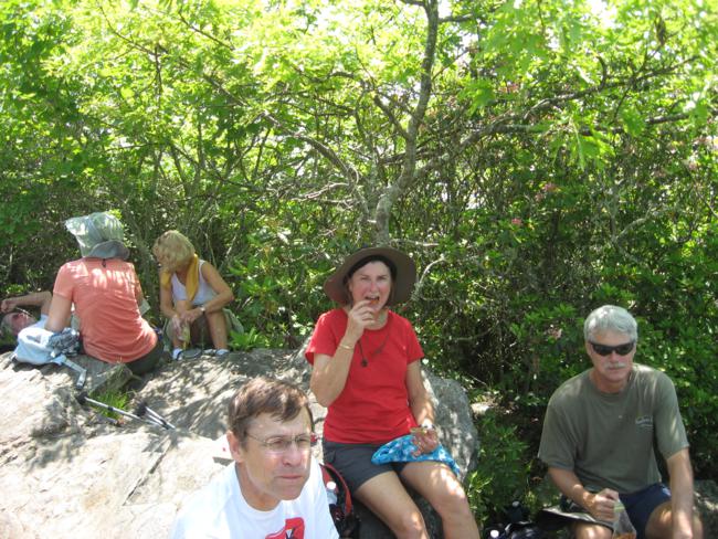 Lunchtime on Tray Mountain!