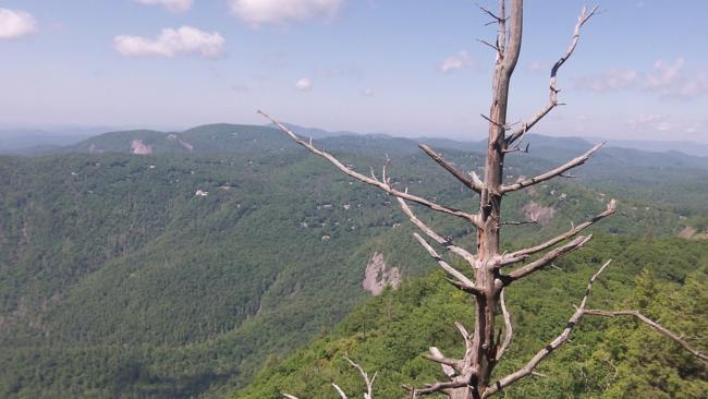 This view looks over toward Highlands.