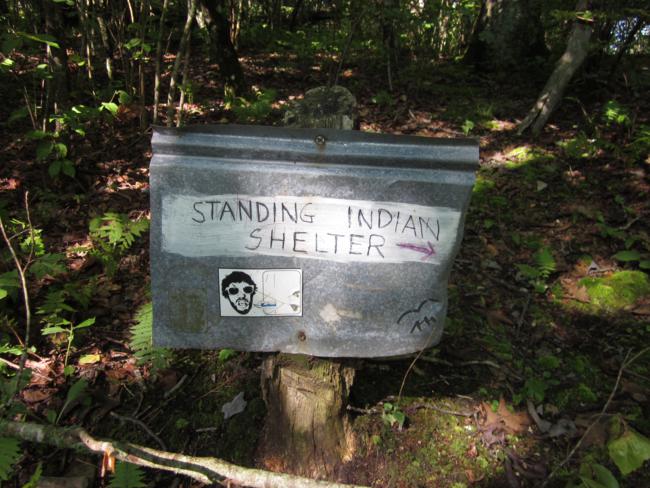Unique shelter sign.
