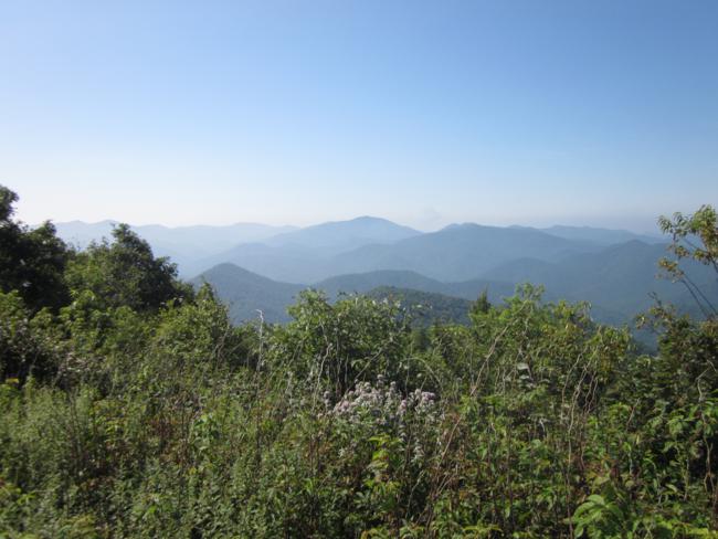 Great 360 degree views from Siler Bald!