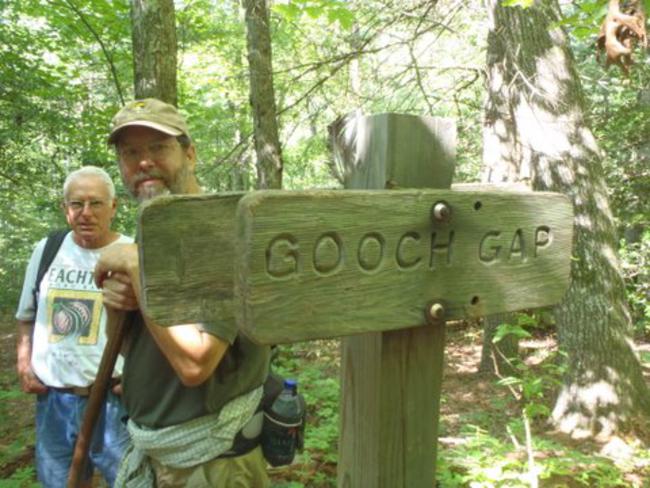We arrive at Gooch Gap.