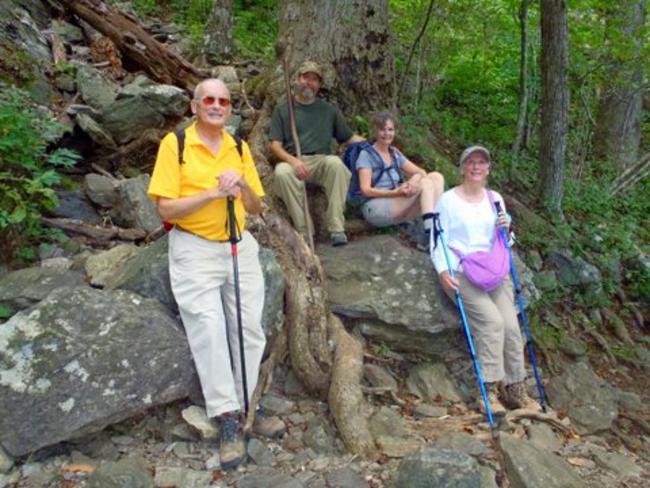 Lots of boulders along this portion of the A.T.