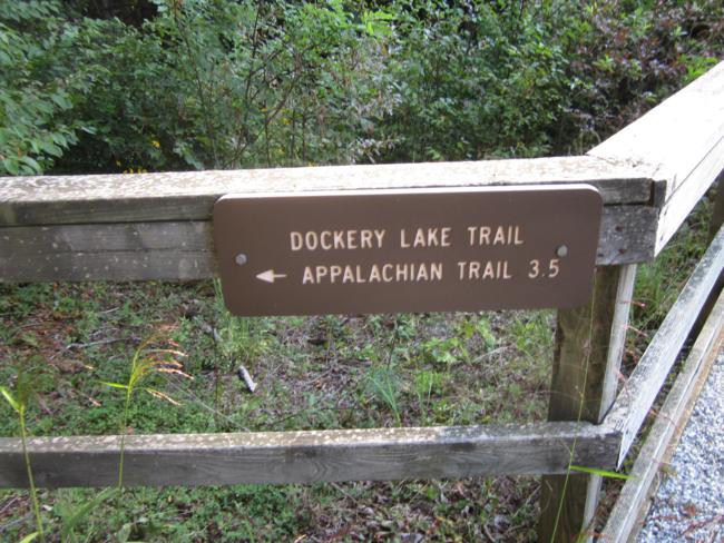 Junction with the Appalachian Trail access trail.