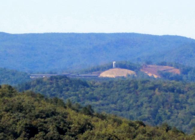 Zoomed view of Rabun County Elementary School.