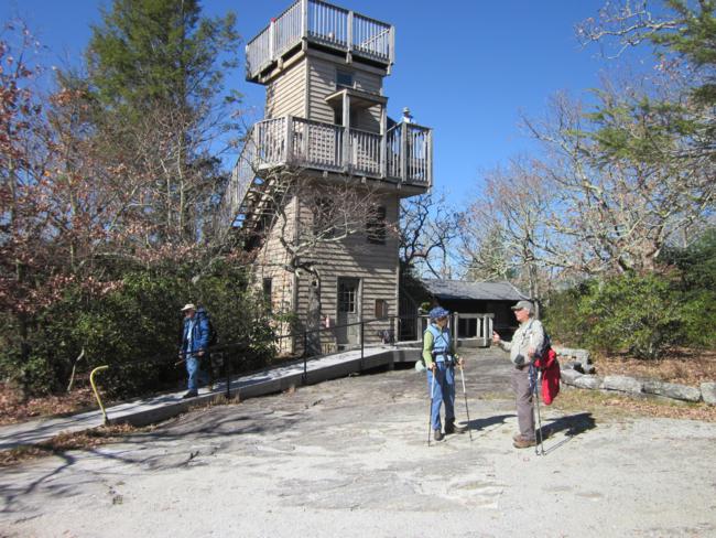 We stopped by the Mountain Retreat and Learning Center at lunchtime. This is the observation tower. To hike here, call ahead for confirmation.
