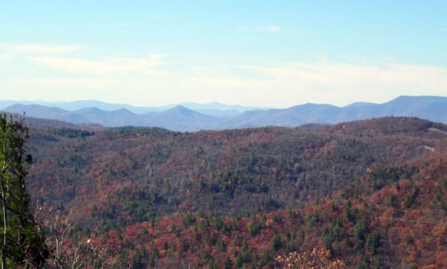 Great mountain views from the tower.
