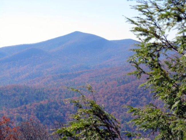Here, we get a good view of Rabun Bald.