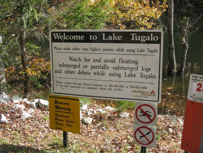 This Georgia Power Lake has a boat motor size limit of 25 hp.