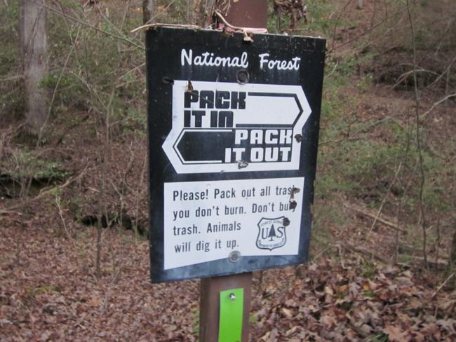 Nice reminder for anyone hiking on any trail!