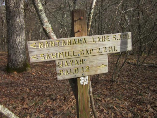 After 2.2 miles we join the Appalachian Trail.