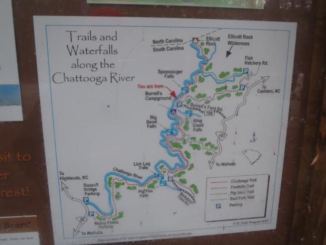 Nice trail information map.