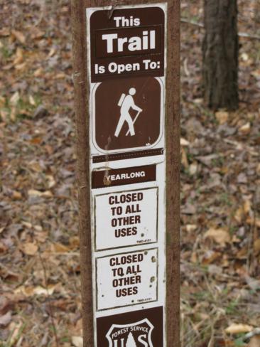 Year-round hiking trail.