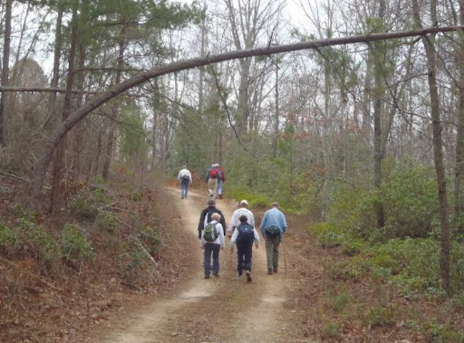 We took the side trail to the Lathan Cemetery Loop Trail.