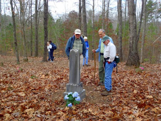Checking out the cemetery.