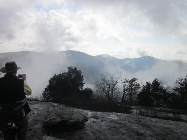 We get this early view from Cowrock Mountain.