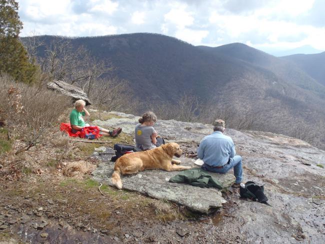 Lunch on the rocks!