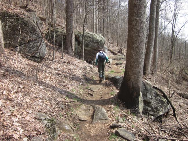 Typical rocks and boulders along the A.T.