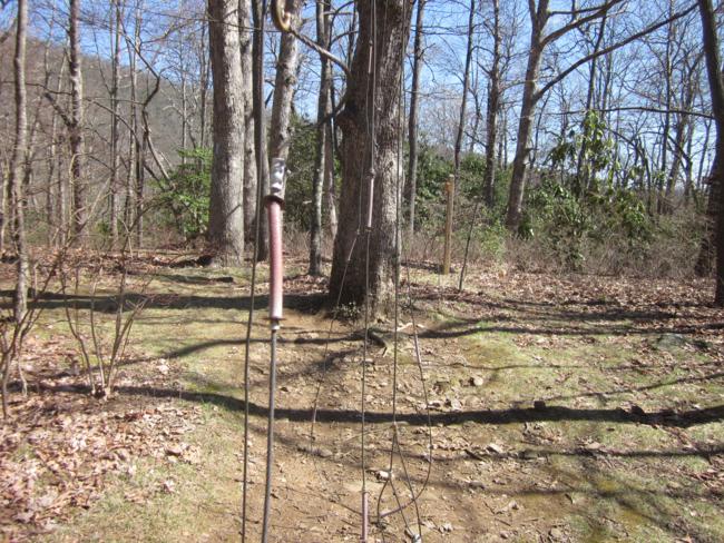 Many of the shelters have a cable system for hoisting backpacks high above ground to prevent bears from helping themselves overnight.