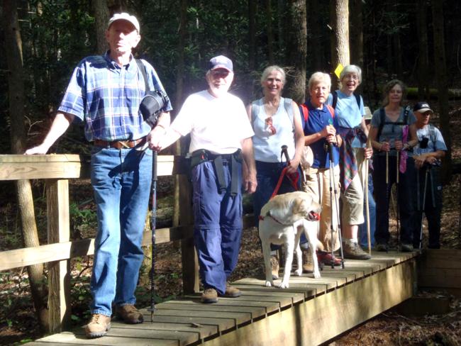 One of several nice foot-bridges along the trail.