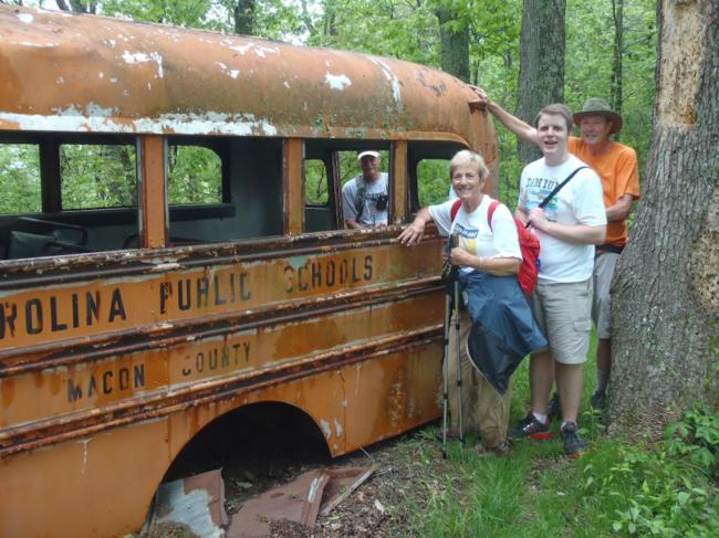 The old school bus!