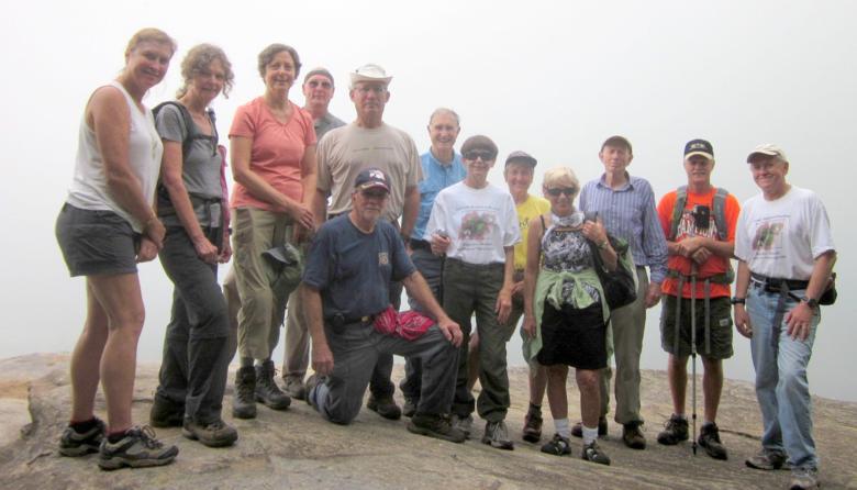 The OFHC gang for today's hike! (l-r) Greta Driggers, Carole Wintle, Karen Brown, Don Preece, Vic Robson, Bill Hunt, Dan Ross, Donna Presley, Jeanne O'Connor, Pam Euliss, Phil Brownrigg, Jim Driggers and Tony Presley. Not pictured - Dave Hinson.