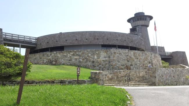 The Visitors Center at the summit of Brasstown Bald.