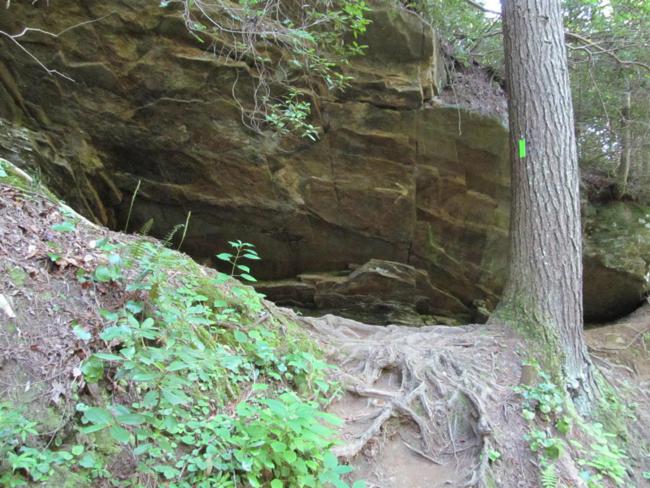 We pass many awesome rock walls and cliffs along the way.