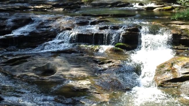 The shoals just above Panther Creek Falls.