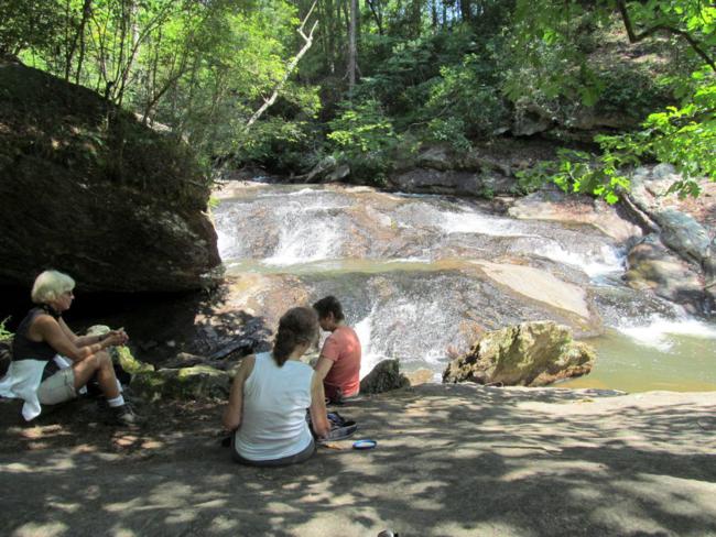 Lunchtime on Panther Creek!
