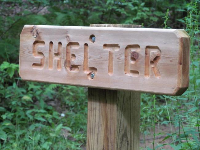 The Standing Indian Shelter is about a mile from Deep Gap.