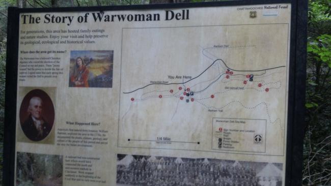 Information sign at the start.