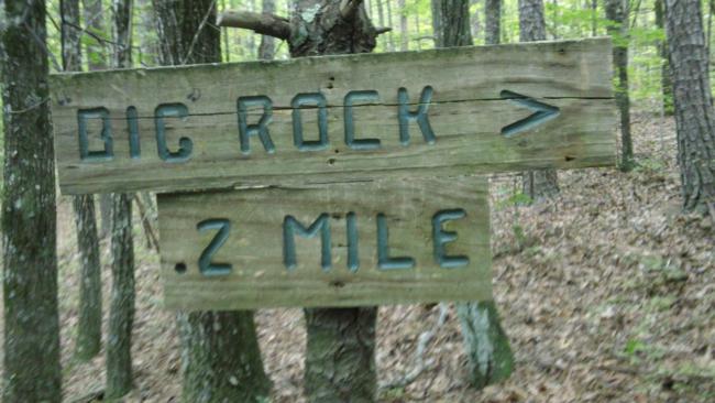 We took the side trail down to Big Rock.