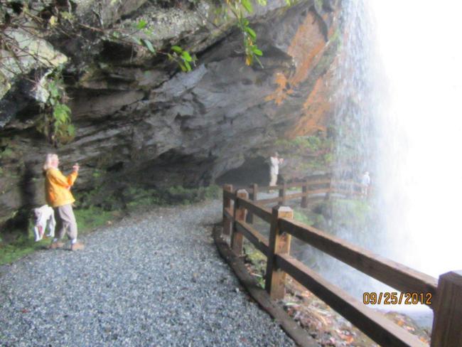 Breathtaking walk behind the roaring falls!