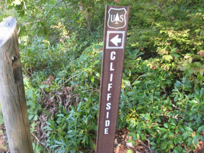 Trail signs along the trail.