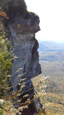 The Devil's Courthouse viewed from an unmarked side trail!
